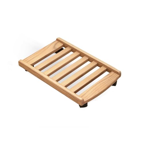 LJHFG63KUYT Büro PC-Ständer-Tower mit rollenden Lenkrollen, einfacher mobiler CPU-Ständer, Gaming-PC-Wagenhalter for das Home-Office unter dem Schreibtisch Zubehör(Original Wood Colour) von LJHFG63KUYT