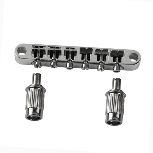 Gitarre Steg Sattel 1 Stück Feste Brücke 11 Mm Wählen Sie Für LP Style E-Gitarre(Chrome) von LJRRTYQ
