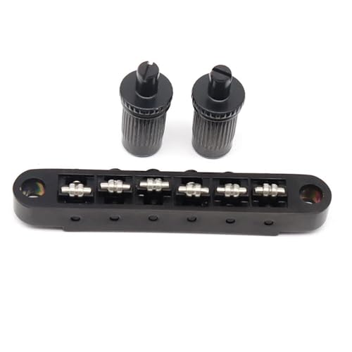 Gitarre Steg Sattel 1set Roller Sattel Brücke Für LP Gitarre Schwarz von LJRRTYQ