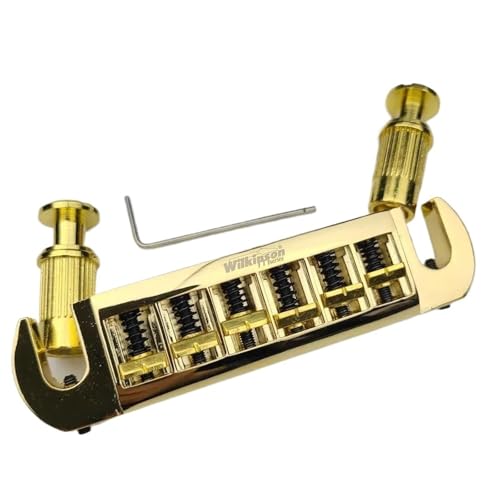 Gitarre Steg Sattel 52mm Saitenabstand Goldene Einstellbare Wraparound Brücke Für LP Gitarre Gitarre Steg Sattel 52mm Saitenabstand Goldene Einstellbare Wraparound Brücke Für LP Gitarre von LJRRTYQ