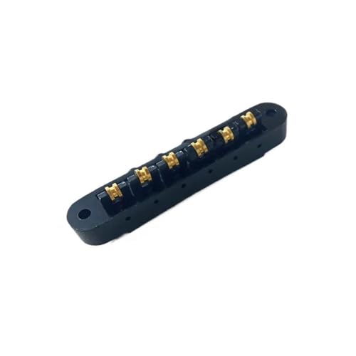 Gitarre Steg Sattel 6-Saiten-Roller Verstellbarer Wraparound-Steg Für LP-E-Gitarre(Black) von LJRRTYQ