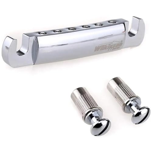 Gitarre Steg Sattel Chrom-Silber-E-Gitarrenbrücke Für LP SG-Gitarre(WOGT1) von LJRRTYQ