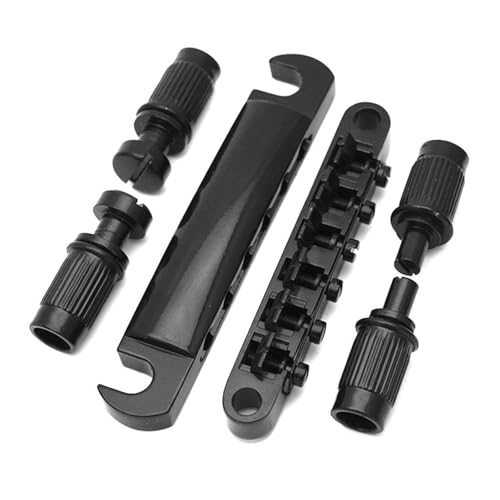 Gitarre Steg Sattel Der Obere Und Untere Geteilte Saitenhalter Mit Fester Brücke Ist Für LP-Gitarren Geeignet(Black) von LJRRTYQ