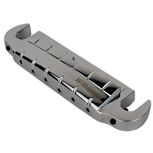 Gitarre Steg Sattel Einstellbare Wraparound Bridge Saitenhalter Chrom Silber Für LP Gitarre Gitarre Steg Sattel Einstellbare Wraparound Bridge Saitenhalter Chrom Silber Für LP Gitarre von LJRRTYQ