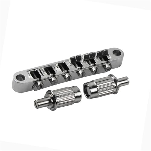 Gitarre Steg Sattel Für E-Gitarre Im LP-Stil 11 Mm Feste Brücke(Chrome) von LJRRTYQ