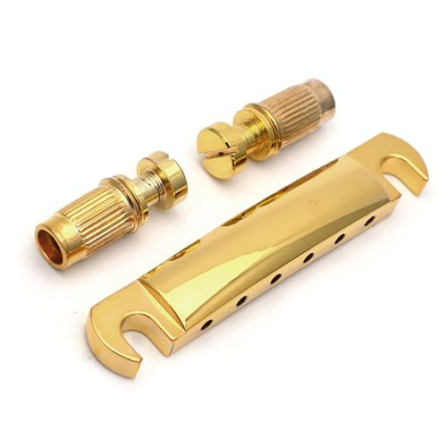 Gitarre Steg Sattel Goldener Saitenhalter Für Die Untere Brücke Geeignet Für LP-E-Gitarre Mit Ständern Gitarre Steg Sattel Goldener Saitenhalter Für Die Untere Brücke Geeignet Für LP-E-Gitarre Mit Ständern von LJRRTYQ