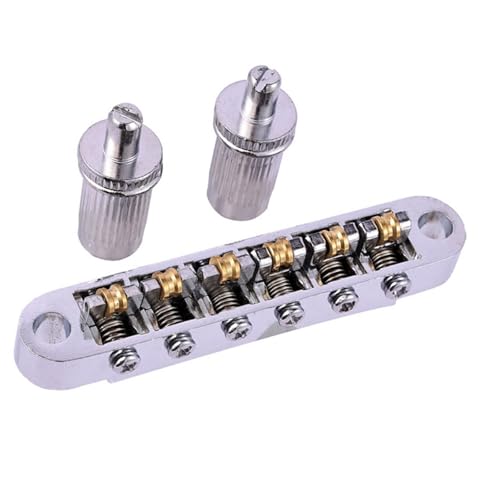 Gitarre Steg Sattel Kugelgelagerter Stegrollen-Saitenhalter Für Epi LP E-Gitarre(Silver) von LJRRTYQ
