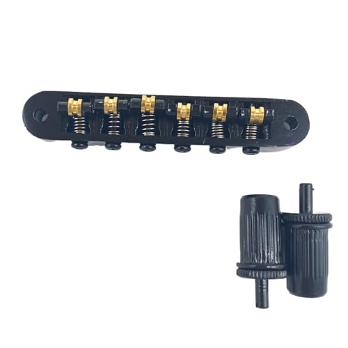 Gitarre Steg Sattel Kugelgelagerter Verstellbarer Saitensteg Für LP-E-Gitarre(Black) von LJRRTYQ