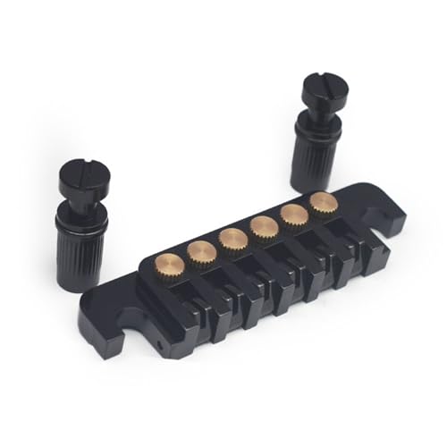 Gitarre Steg Sattel Messingsattel Herunterklappbarer Unterer Steg Für LP-E-Gitarre(Black) von LJRRTYQ