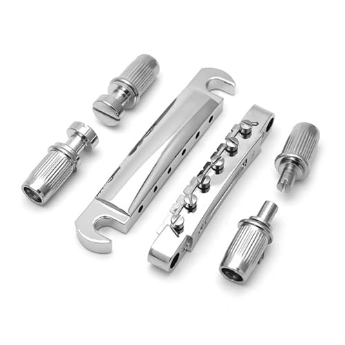 Gitarre Steg Sattel Obere Und Untere Steg-Saitenhalter Sind Für LP EPI SG E-Gitarren Geeignet(Silver) von LJRRTYQ