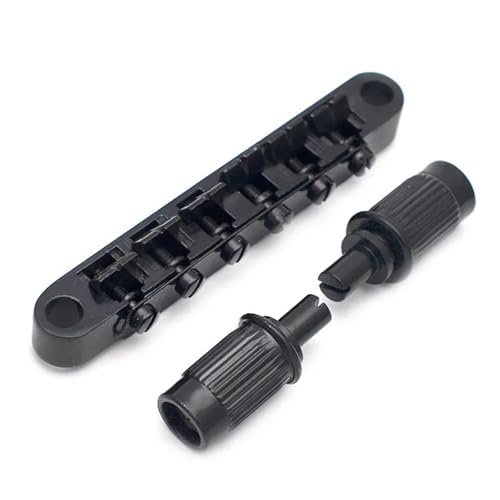 Gitarre Steg Sattel Oberer Steg Schwarz Gold Chrom Oberer Saitenhalter Für Lp EPI E-Gitarre(Black) von LJRRTYQ