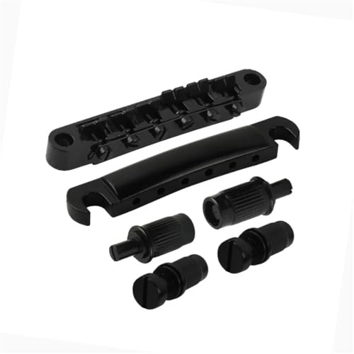 Gitarre Steg Sattel Satz Von Steg Und Saitenhalter Für LP SG Style E-Gitarrenteile(Black) von LJRRTYQ