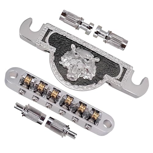 Gitarre Steg Sattel Silberner Saitenhaltersteg Für LP-Gitarre Gitarre Steg Sattel Silberner Saitenhaltersteg Für LP-Gitarre von LJRRTYQ