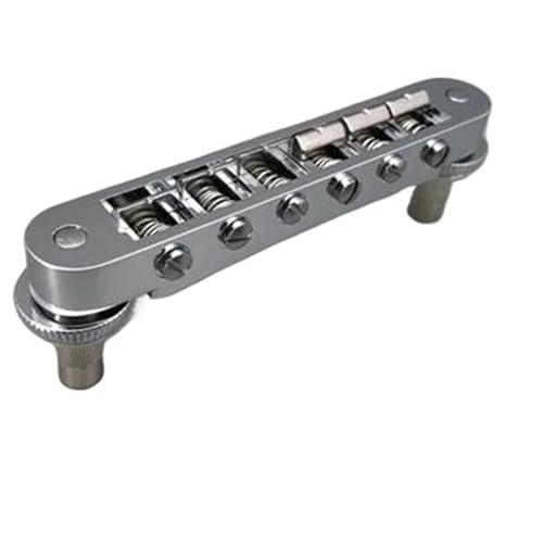 Gitarre Steg Sattel Steg Gold Chrom Für LP-Gitarre(Silver) von LJRRTYQ