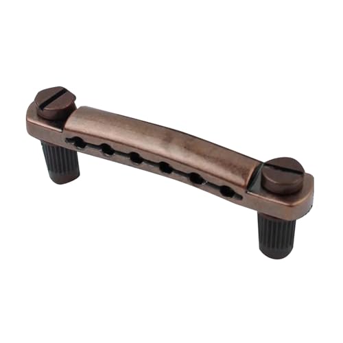 Gitarre Steg Sattel Stop Bar Saitenhalter Mit Ankern Und Bolzen Für LP SG Gitarren(Brown) von LJRRTYQ