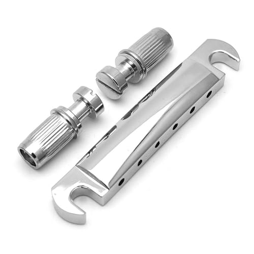 Gitarre Steg Sattel Unterer Steg-Saitenhalter Für Lp EPI E-Gitarre Mit Pfosten(Silver) von LJRRTYQ