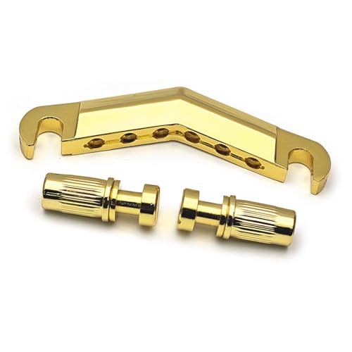Gitarre Steg Sattel V-förmige Brücke Ist Für LP-Gitarren-kompatible Ersatzteile Geeignet(Gold) von LJRRTYQ