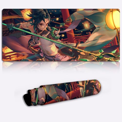 Keyboard Pad Desk Pad Genshin Impact Xiao XXL Large Mouse Pads (90x40x0.3) cm Extended Large Size Keyboard Desk Pad Mouse Mat for Computer Laptop, Keyboard von LJSPTU