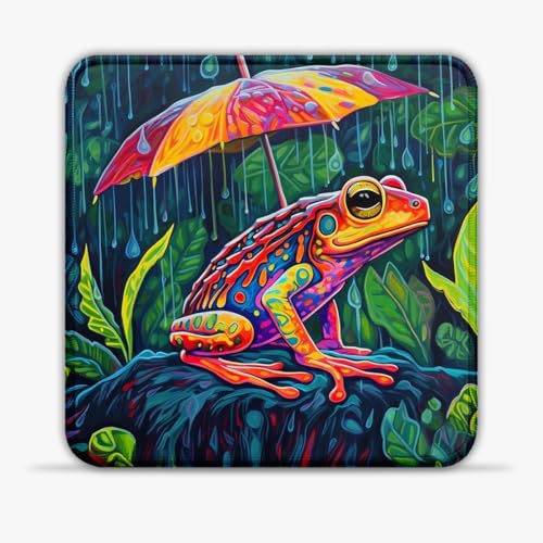 Mauspad Vivid Downpour (10 Zoll) Gaming-Mauspad hochdichtes SU-Stoff-Mauspad rutschfeste Gummiunterseite tragbares Mauspad für Computer und Laptop von LJSPTU