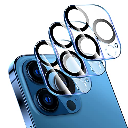 LK 【3 Stück Kamera Schutzfolie Kompatibel mit iPhone 13 Pro & iPhone 13 Pro Max Kamera Panzerglas,3 Stück Kamera Schutzfolie, Kratzer, Staub Kompatibel mit Handyhülle 9H Härte HD Schutzfolie von LK
