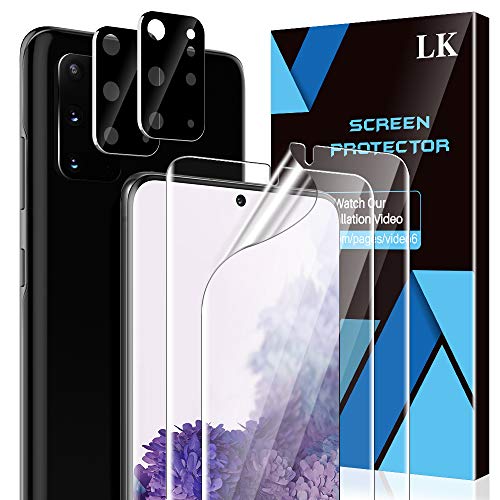 LK 4 Stück Displayschutzfolien, kompatibel mit Samsung Galaxy S20 Plus/S20+ (6,7 Zoll), enthält 2 TPU-Displayschutzfolien und 2 Rückseitenschutz, doppelter Schutz LK 4 Stück Displayschutzfolien, kompatibel mit Samsung Galaxy S20 Plus/S20+ (6,7 Zoll), enthält 2 TPU-Displayschutzfolien und 2 Rückseitenschutz, doppelter Schutz von LK