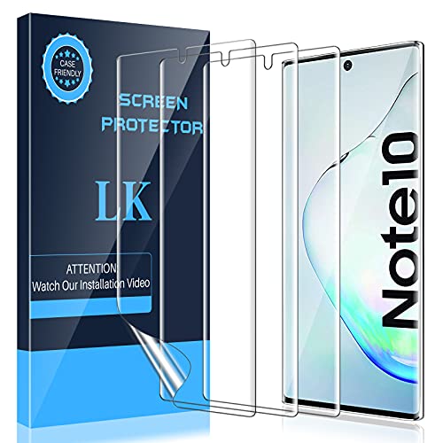 LK Displayschutzfolie für Samsung Galaxy Note 10, 3-teilig, TPU, HD, klar, weich, transparent von LK
