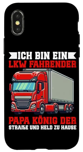 Bin Ein LKW Fahrender Papa König Der Straße Vatertag Lkw Hülle für iPhone X/XS Bin Ein LKW Fahrender Papa König Der Straße Vatertag Lkw Hülle für iPhone X/XS von LKW Fahrer Vater Papa Geschenke Zubehör Sprüche