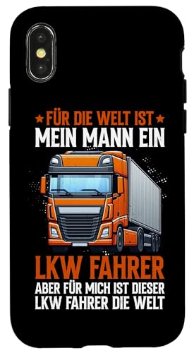 Für Die Welt Ist Mein Mann Ein Lkw Fahrer Papa Männer Hülle für iPhone X/XS Für Die Welt Ist Mein Mann Ein Lkw Fahrer Papa Männer Hülle für iPhone X/XS von LKW Fahrer Vater Papa Geschenke Zubehör Sprüche