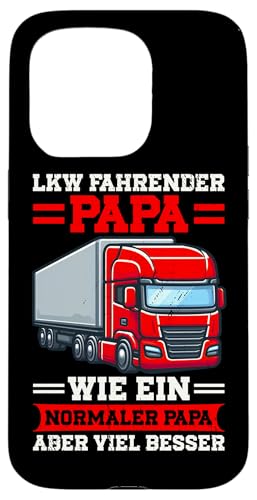 Papas Fahren Lkw Fernfahrer Vatertag Sattelzug Trucker Hülle für iPhone 15 Pro Papas Fahren Lkw Fernfahrer Vatertag Sattelzug Trucker Hülle für iPhone 15 Pro von LKW Fahrer Vater Papa Geschenke Zubehör Sprüche