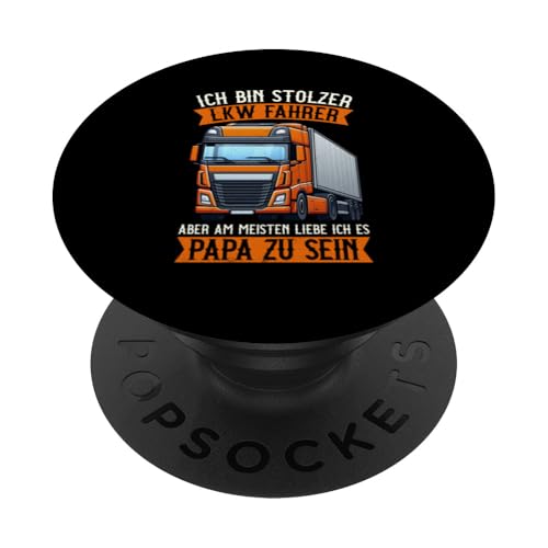 Stolzer LKW Fahrer Meisten Liebe Ich Es Papa Zu Sein PopSockets Klebender PopGrip Stolzer LKW Fahrer Meisten Liebe Ich Es Papa Zu Sein PopSockets Klebender PopGrip von LKW Fahrer Vater Papa Geschenke Zubehör Sprüche