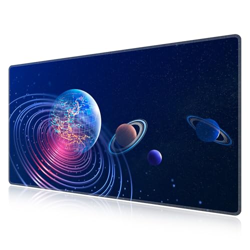 LL-COEUR Large Speed Gaming Mausmatte Wasserdicht 110x60x0,3cm, Große Erweiterter Schreibtisch Matte für Tastatur, PC, Laptop (Sterne 1, 1100x600x3mm) von LL-COEUR