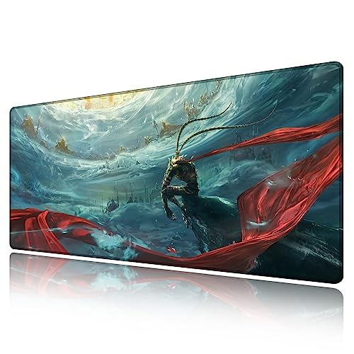 LL-COEUR XXL Gaming Mauspad Laptops Mouse Mat Large Landschaft Desk Pad (Wukong, 1200 x 600 x 3 mm) von LL-COEUR