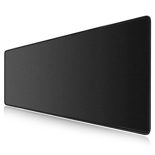 LL-COEUR XXL Schwarz Mauspad Gaming Mouse Mat Laptops Schreibtischunterlage Desk Pad (1000 x 400 x 3 mm) von LL-COEUR