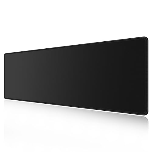 LL-COEUR XXL Schwarz Mauspad Gaming Mouse Mat Laptops Schreibtischunterlage Desk Pad (1200 x 400 x 3 mm) von LL-COEUR