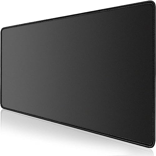 LL-COEUR XXL Schwarz Mauspad Gaming Mouse Mat Laptops Schreibtischunterlage Desk Pad (800 x 500 x 3 mm) von LL-COEUR