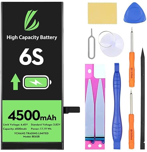LL TRADER Akku für iPhone 6s, 4500 mAh Lithium-Ionen-Akku mit hoher Kapazität und Reparaturwerkzeugen LL TRADER Akku für iPhone 6s, 4500 mAh Lithium-Ionen-Akku mit hoher Kapazität und Reparaturwerkzeugen von LL TRADER