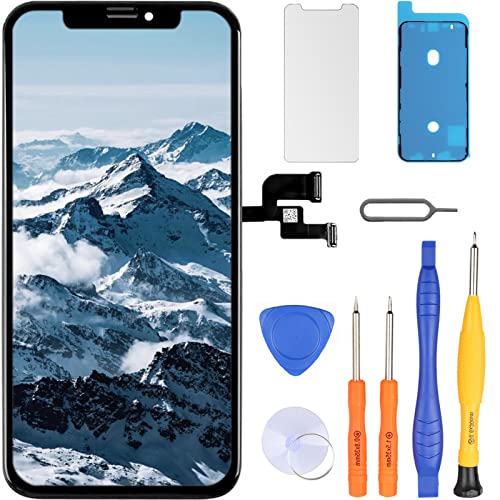 LL TRADER Display für iPhone XS LCD 5.8" Bildschirm Ersatz FHD Touchscreen 3D Touch Digitizer Rahmen Montage und Reparaturkits von LL TRADER