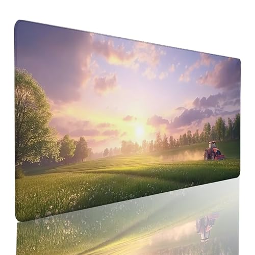 Auto Gaming Mauspad XXL 900 x 300 mm, Mousepad GrüN Schreibtischunterlage Wasserdicht Und Rutschfest Mouspad mit VernäHten Kanten Verbessert PräZision und Geschwindigkeit Geeignet für BüRospiele FP-7 Auto Gaming Mauspad XXL 900 x 300 mm, Mousepad GrüN Schreibtischunterlage Wasserdicht Und Rutschfest Mouspad mit VernäHten Kanten Verbessert PräZision und Geschwindigkeit Geeignet für BüRospiele FP-7 von LLEDAOZN