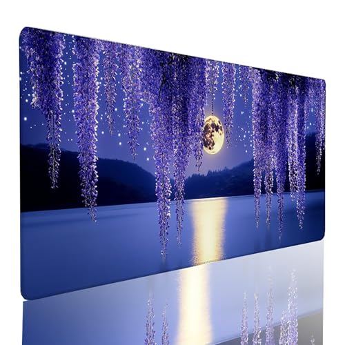 Meer Gaming Mauspad XXL 700 x 400 mm, Mousepad Lila Schreibtischunterlage Wasserdicht Und Rutschfest Mouspad mit VernäHten Kanten Verbessert PräZision und Geschwindigkeit Geeignet für BüRospiele 59-2 Meer Gaming Mauspad XXL 700 x 400 mm, Mousepad Lila Schreibtischunterlage Wasserdicht Und Rutschfest Mouspad mit VernäHten Kanten Verbessert PräZision und Geschwindigkeit Geeignet für BüRospiele 59-2 von LLEDAOZN