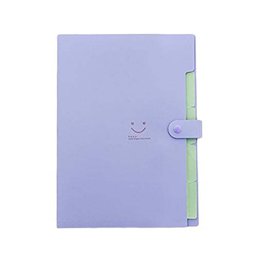 Fächermappen, 5 Taschen, Akkordeon-Ordner, Akkordeon-Aktenordner mit Etiketten, tragbare Ordner für Dokumente von LLHCF