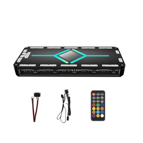 LLHCF 12 Port ARGB und 10 Port Fan Hubs Controller mit Fernbedienung 5V 3Pin für effizienten PC Aufbau LLHCF 12 Port ARGB und 10 Port Fan Hubs Controller mit Fernbedienung 5V 3Pin für effizienten PC Aufbau von LLHCF