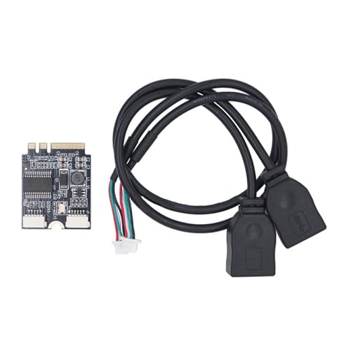 LLHCF Kleine USB-Konverter, WLAN-Schlüssel A+E auf Doppel-USB-2.0-Kabel, USB-Konverter, breite Kompatibilität für Computerzubehör LLHCF Kleine USB-Konverter, WLAN-Schlüssel A+E auf Doppel-USB-2.0-Kabel, USB-Konverter, breite Kompatibilität für Computerzubehör von LLHCF