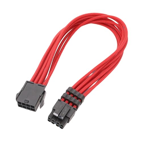 LLHCF Motherboard-CPU-Verlängerungskabel, 8-polige Buchse auf 8-polige (4+4) Stecker, Netzteil-Konverter für Mainboard-CPU-Netzadapter von LLHCF