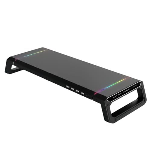 LLHCF Multifunktionale Monitorerhöhung mit integrierten USB-Hubs, faltbarer Computerständer mit Schublade und Telefonständer LLHCF Multifunktionale Monitorerhöhung mit integrierten USB-Hubs, faltbarer Computerständer mit Schublade und Telefonständer von LLHCF