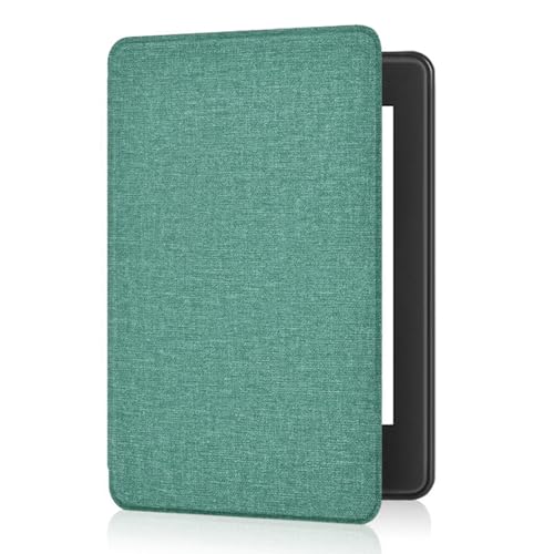 LLHCF Schutzhülle mit Stoffstruktur für Papier, 12. Generation 2024, 17,8 cm (7 Zoll), automatischer Schlaf-/Wachmodus, umfassender Schutz, Weiß von LLHCF