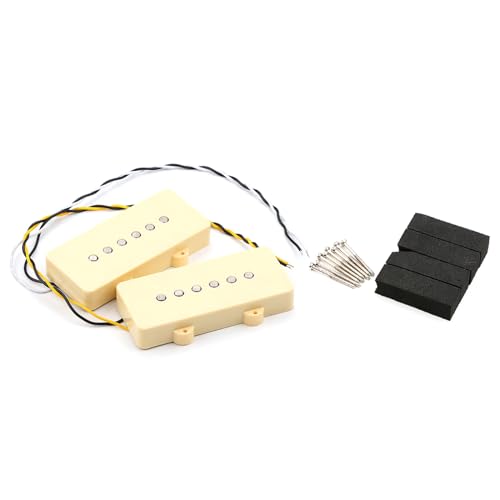 1 Set mit einspuligen Gitarren-Tonabnehmern, Hals und Steg-Tonabnehmer, LP, E-Gitarre, Ersatzteil 1 Set mit einspuligen Gitarren-Tonabnehmern, Hals und Steg-Tonabnehmer, LP, E-Gitarre, Ersatzteil von LLINthy