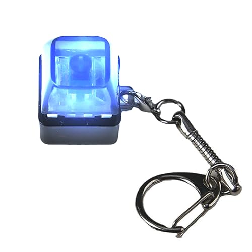 1 x Mechanische Tastatur-Schalter-Tester, Schlüsselanhänger, Spielzeug, Stressabbau-Werkzeug mit LED-Licht, 1 Taste 1 x Mechanische Tastatur-Schalter-Tester, Schlüsselanhänger, Spielzeug, Stressabbau-Werkzeug mit LED-Licht, 1 Taste von LLINthy