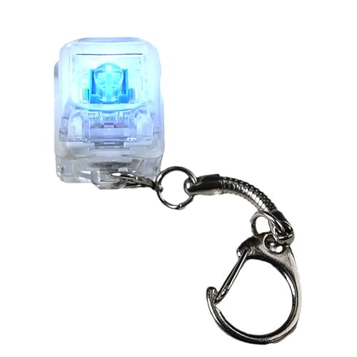 1 x Mechanische Tastatur-Schalter-Tester, Schlüsselanhänger, Spielzeug, Stressabbau-Werkzeug mit LED-Licht, 1 Taste 1 x Mechanische Tastatur-Schalter-Tester, Schlüsselanhänger, Spielzeug, Stressabbau-Werkzeug mit LED-Licht, 1 Taste von LLINthy