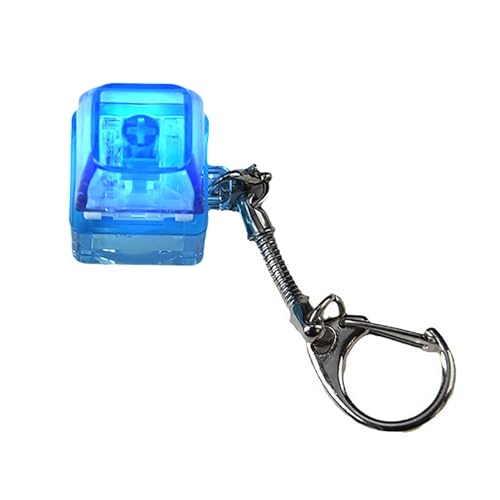 1 x Mechanische Tastatur-Schalter-Tester, Schlüsselanhänger, Spielzeug, Stressabbau-Werkzeug mit LED-Licht, 1 Taste 1 x Mechanische Tastatur-Schalter-Tester, Schlüsselanhänger, Spielzeug, Stressabbau-Werkzeug mit LED-Licht, 1 Taste von LLINthy