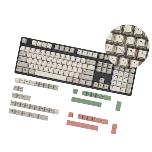 149 Tasten Hintergrundbeleuchtung Tastenkappen Retro 9009 Englisch/Koreanisch/Japanisch/Russisch Tastenkappe für mechanische Tastaturen bieten Langlebigkeit 149 Tasten Hintergrundbeleuchtung Tastenkappen Retro 9009 Englisch/Koreanisch/Japanisch/Russisch Tastenkappe für mechanische Tastaturen bieten Langlebigkeit von LLINthy